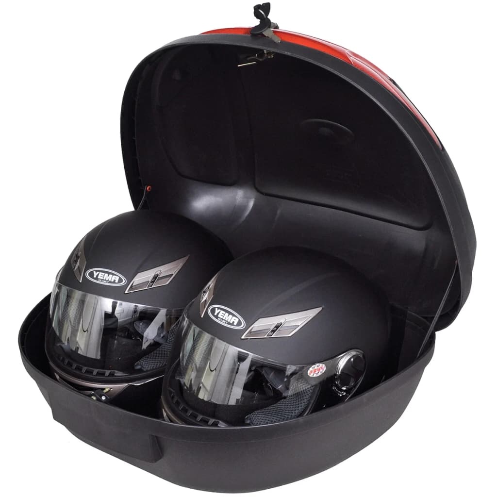 VidaXL Motor Topkoffer 72L (2 Helmen) - Zwart - 35% Korting!
