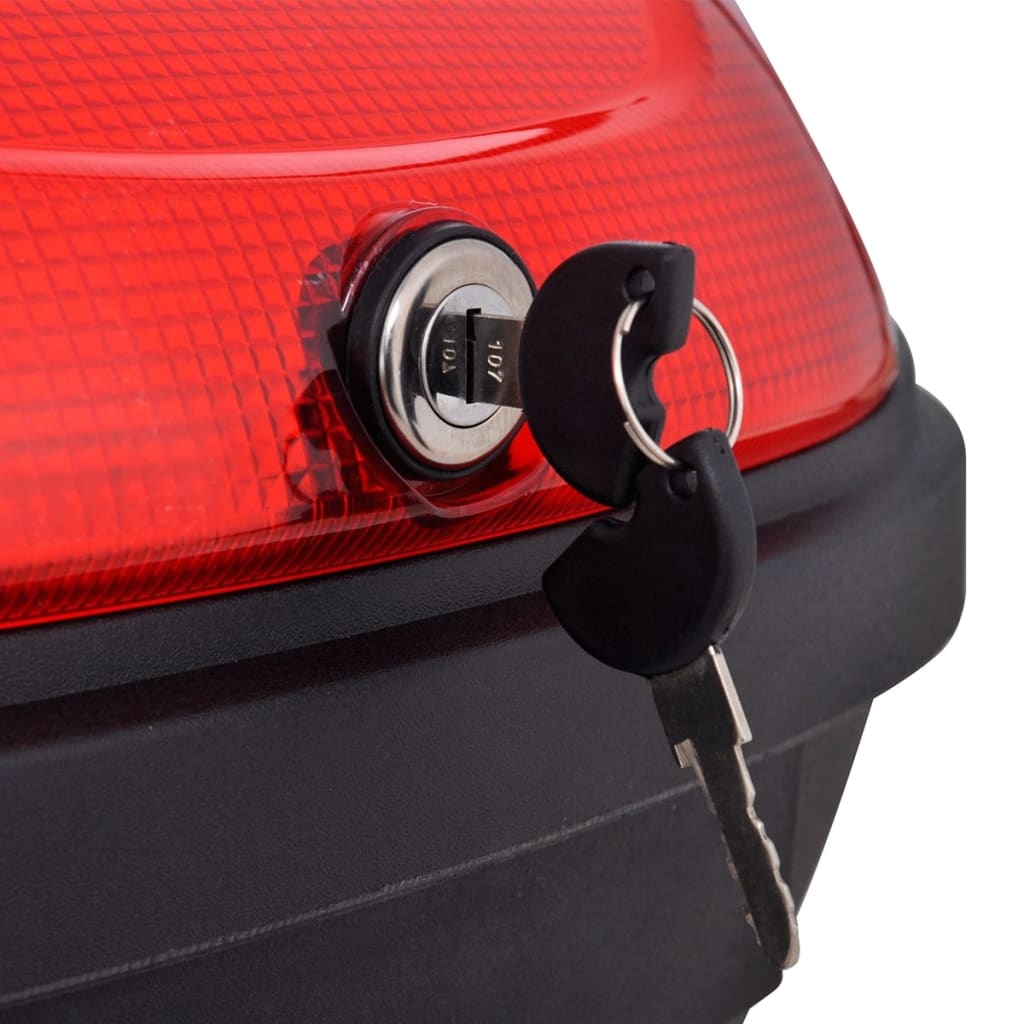 VidaXL Motor Topkoffer 72L (2 Helmen) - Zwart - 35% Korting!