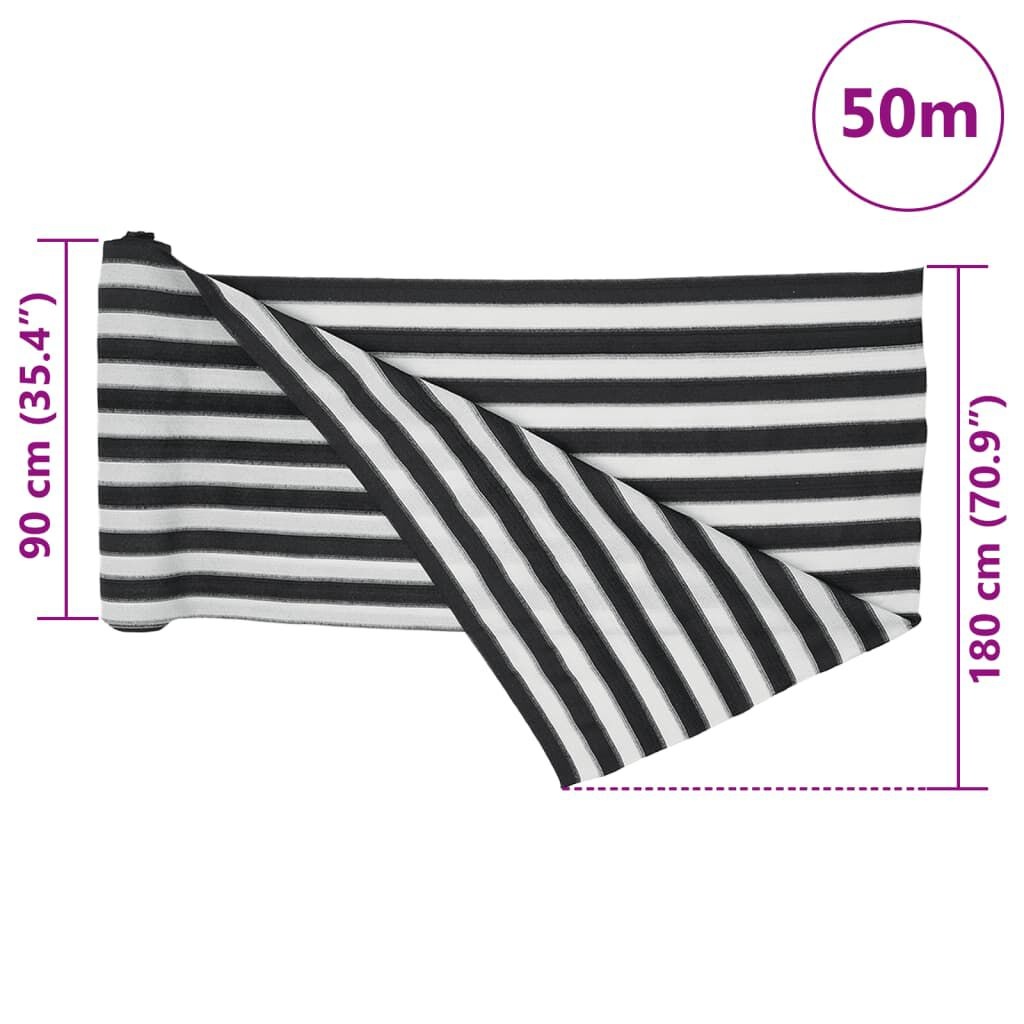 vidaXL Privacynet 1.8x50m Antraciet/Wit - 35% Korting!