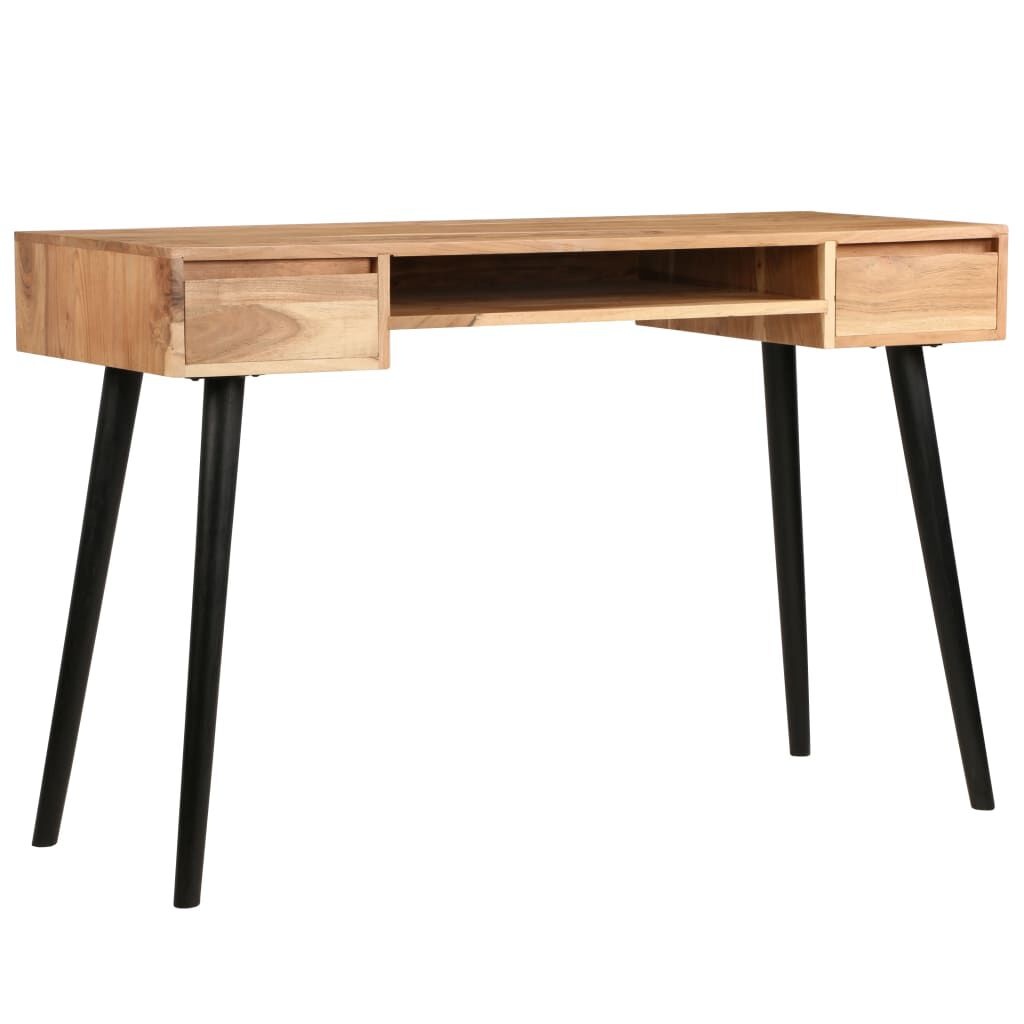 Acaciahouten Schrijftafel 118cm - 55% Korting! Uniek!