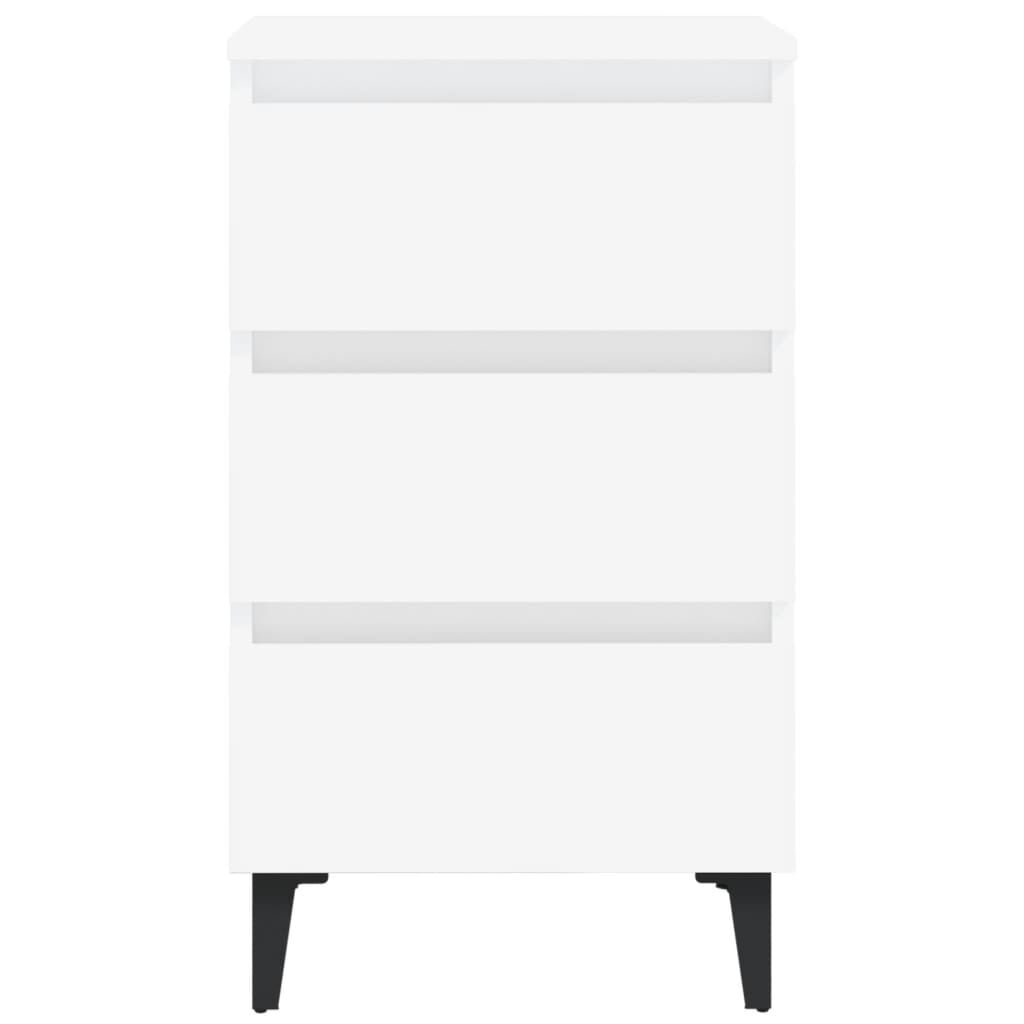 vidaXL Nachtkastje Wit - 40x35x69 cm - 35% Korting!