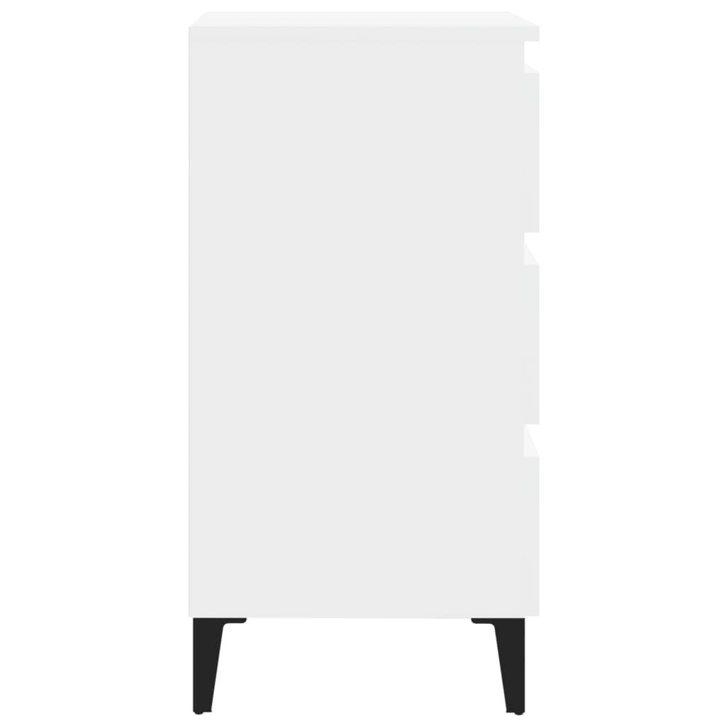 vidaXL Nachtkastje Wit - 40x35x69 cm - 35% Korting!