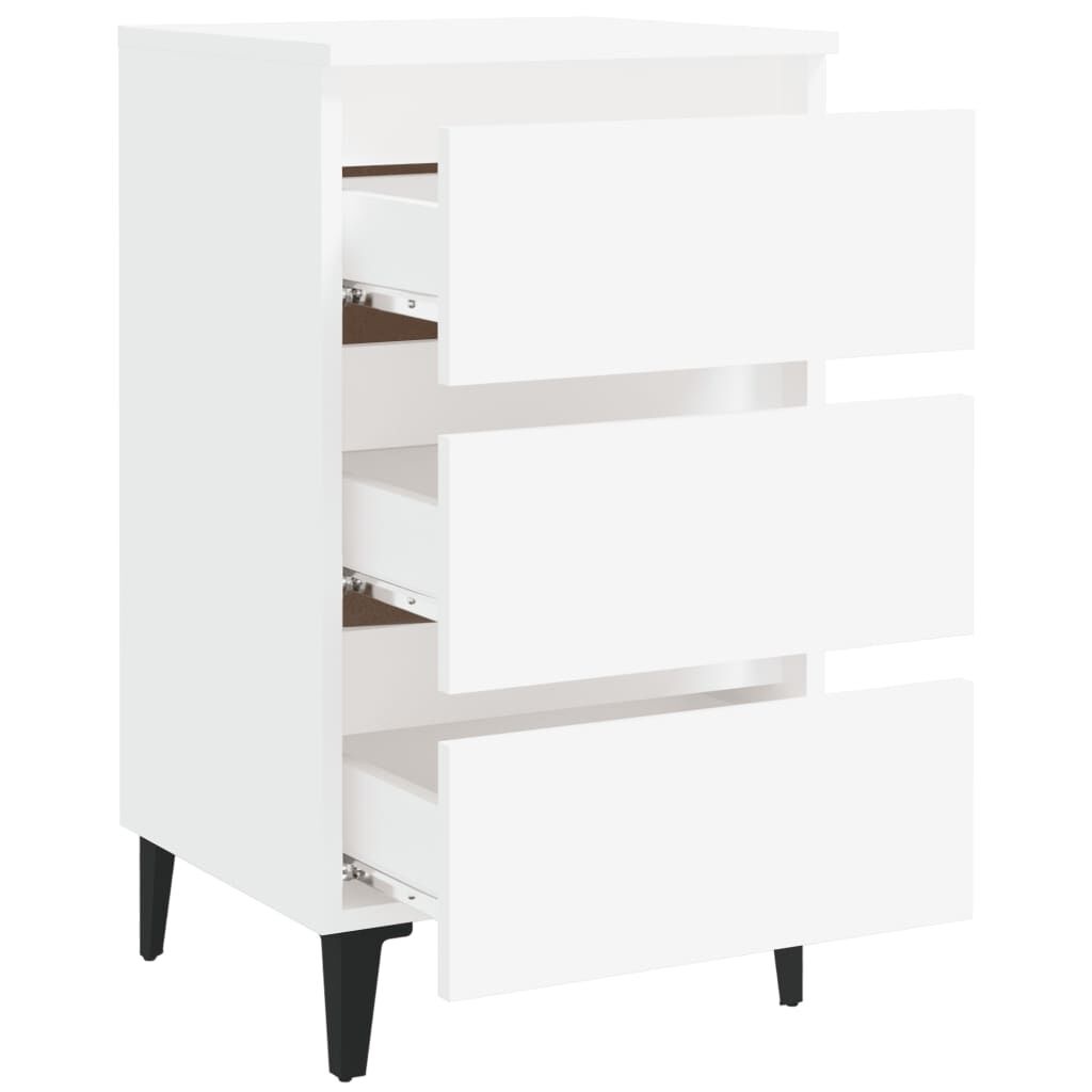 vidaXL Nachtkastje Wit - 40x35x69 cm - 35% Korting!
