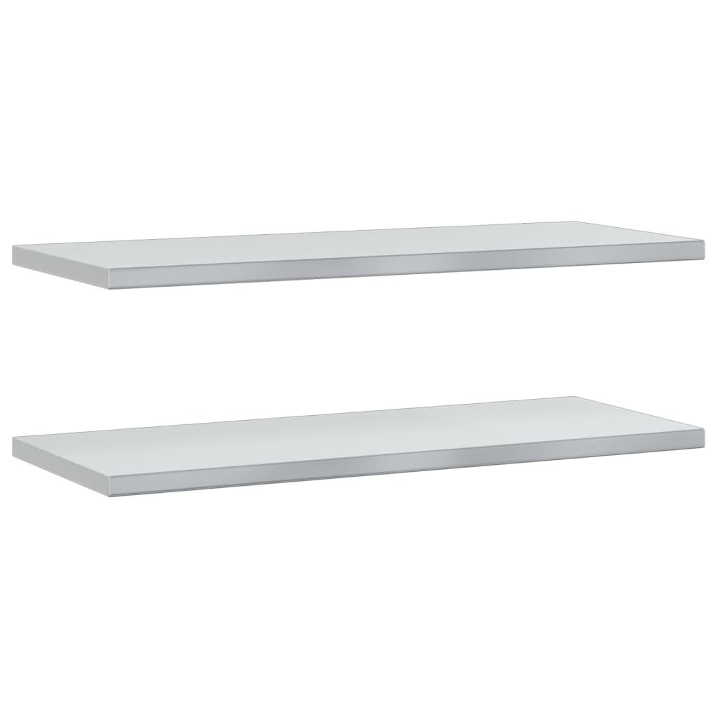 vidaXL Wandschappen 2x RVS 100cm -35%! Zo Goed Als Nieuw