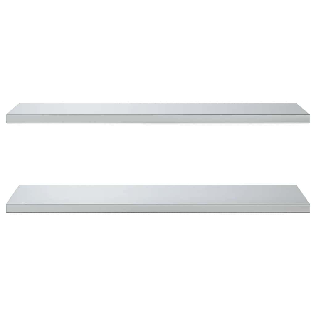 vidaXL Wandschappen 2x RVS 100cm -35%! Zo Goed Als Nieuw