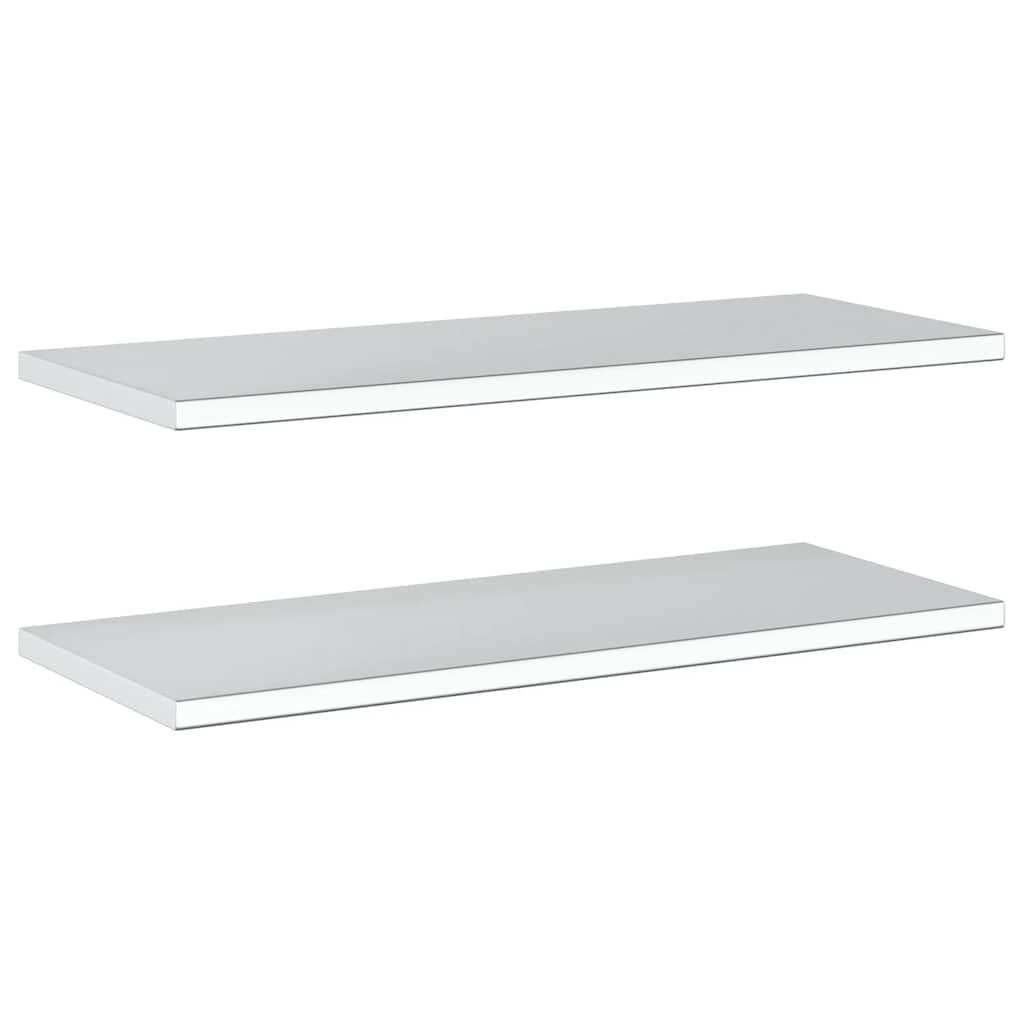 vidaXL Wandschappen 2x RVS 100cm -35%! Zo Goed Als Nieuw