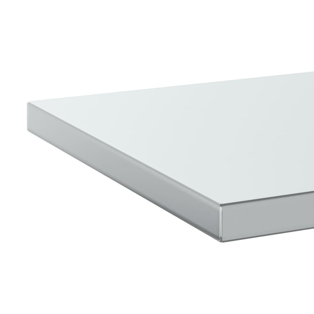 vidaXL Wandschappen 2x RVS 100cm -35%! Zo Goed Als Nieuw