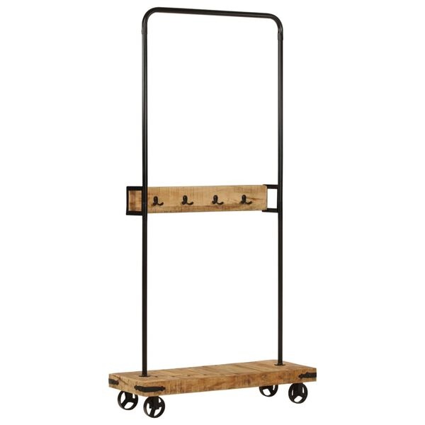 Kledingrek Massief Mangohout & IJzer 90cm - 35% Korting!