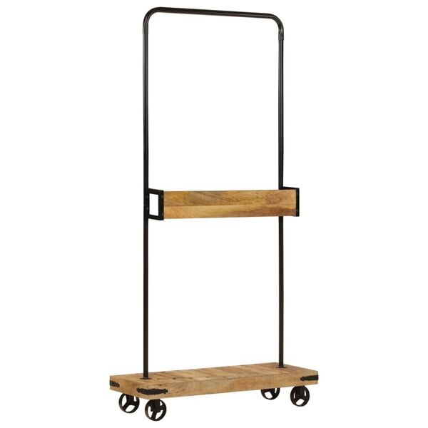 Kledingrek Massief Mangohout & IJzer 90cm - 35% Korting!