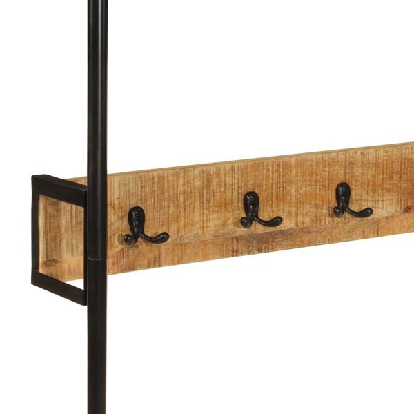 Kledingrek Massief Mangohout & IJzer 90cm - 35% Korting!