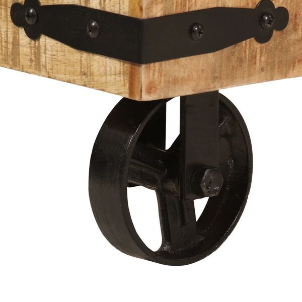 Kledingrek Massief Mangohout & IJzer 90cm - 35% Korting!