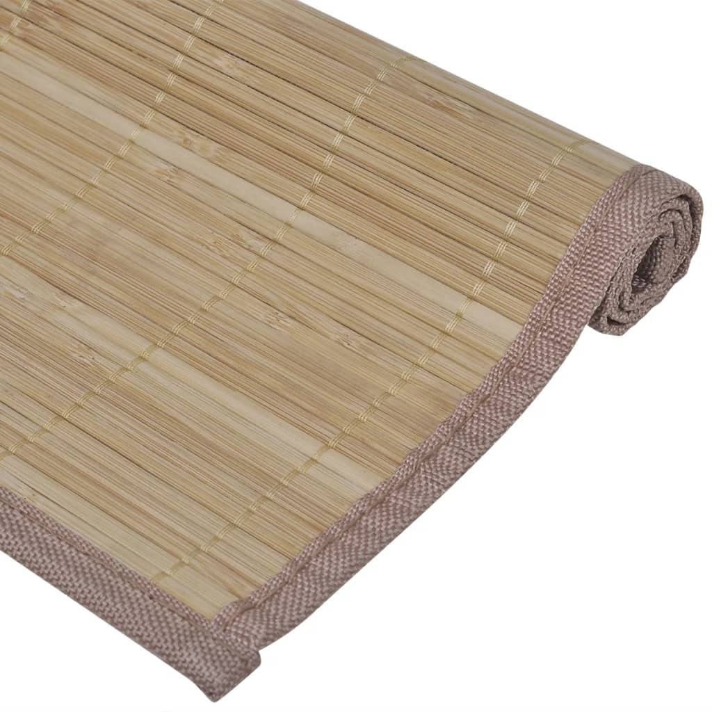 vidaXL Bamboe Placemats (6 st) - Bruin - 51% Korting!