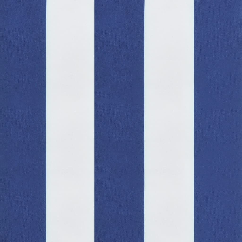 VidaXL Stoelkussens (6x) Lage Rug Wit/Blauw - 47% Korting!