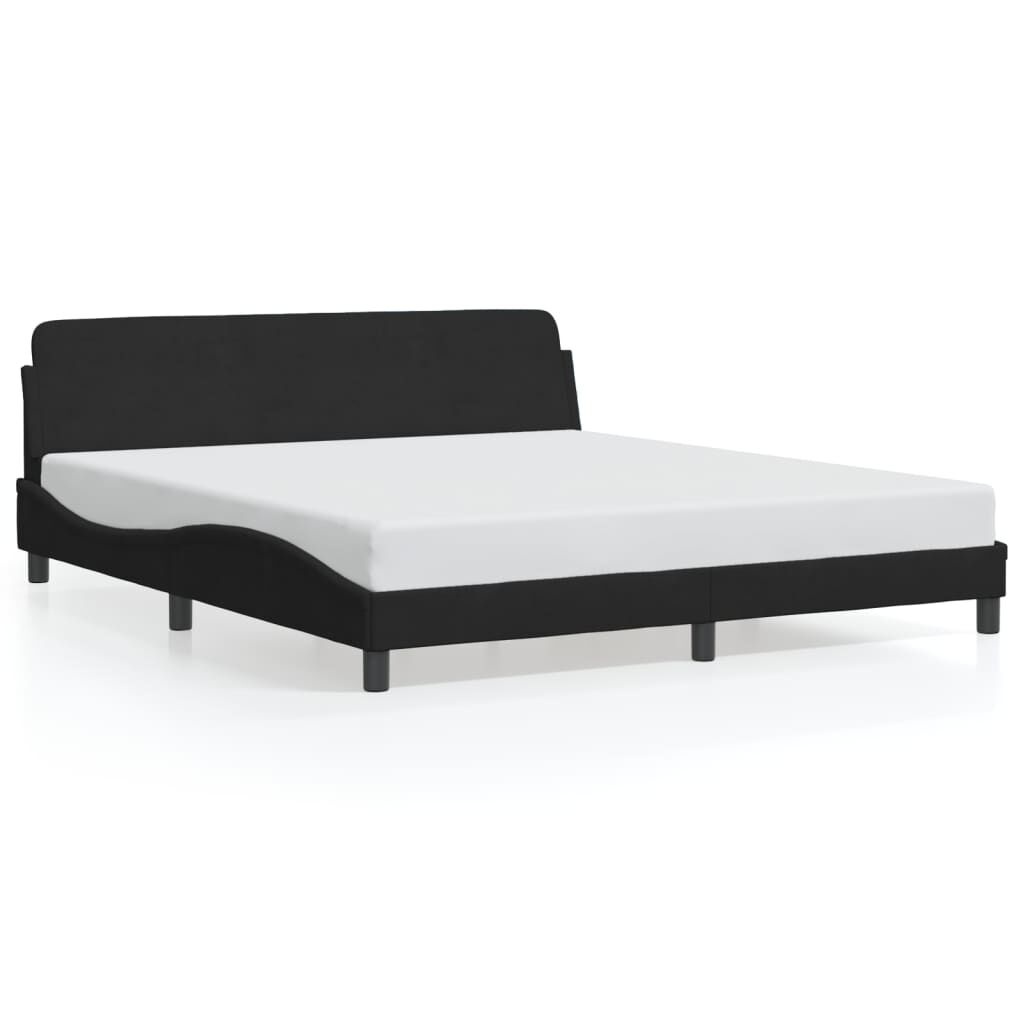 Bedframe Zwart Fluweel 180x200 cm - 60% Korting!