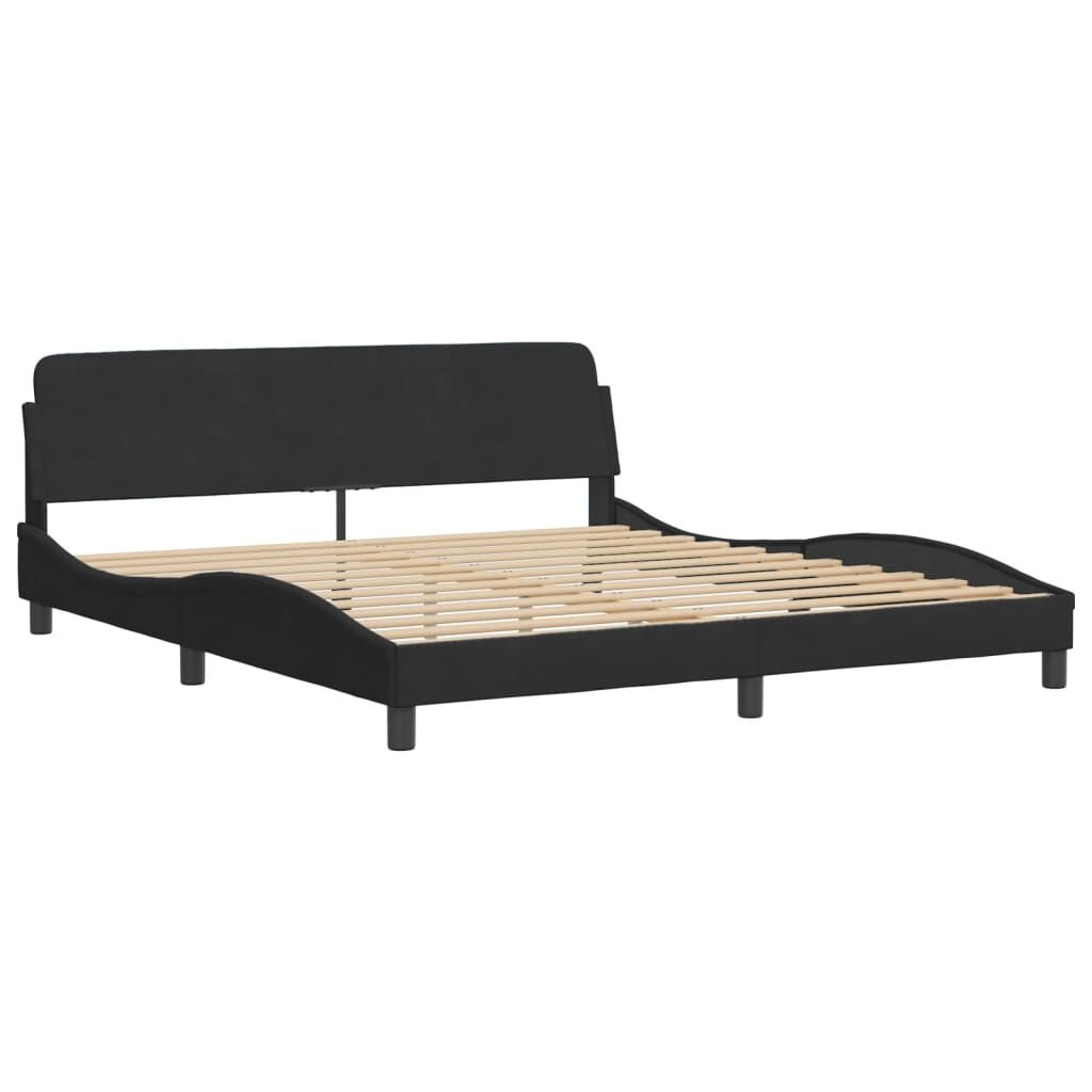 Bedframe Zwart Fluweel 180x200 cm - 60% Korting!