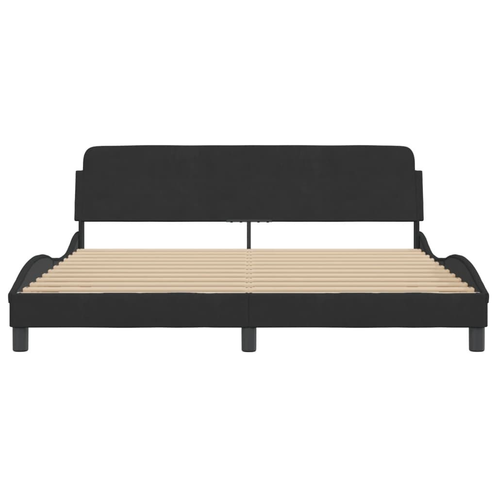 Bedframe Zwart Fluweel 180x200 cm - 60% Korting!