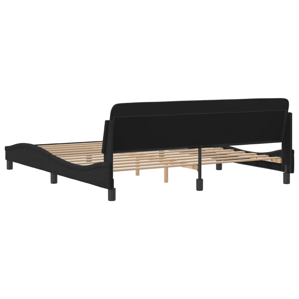 Bedframe Zwart Fluweel 180x200 cm - 60% Korting!