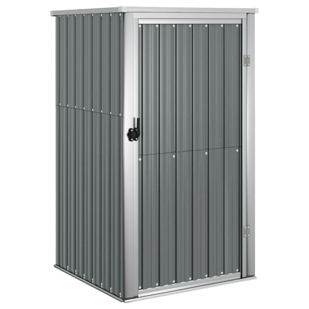 Tuinschuur gegalvaniseerd staal grijs 88x89x161cm -55% KORTING!