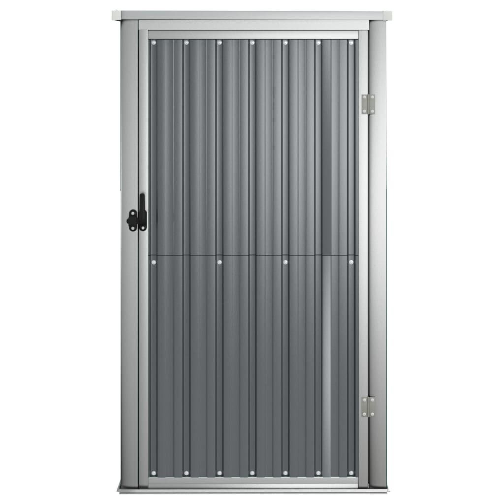 Tuinschuur gegalvaniseerd staal grijs 88x89x161cm -55% KORTING!