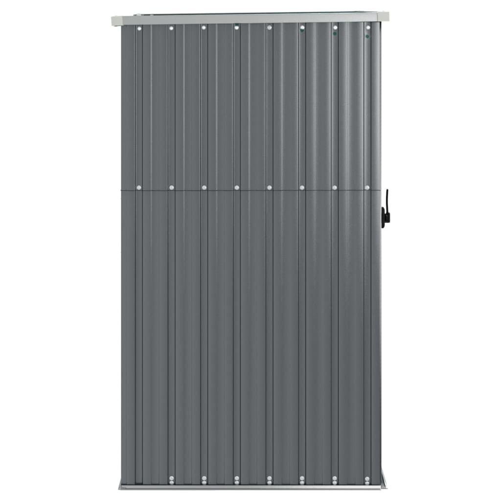 Tuinschuur gegalvaniseerd staal grijs 88x89x161cm -55% KORTING!