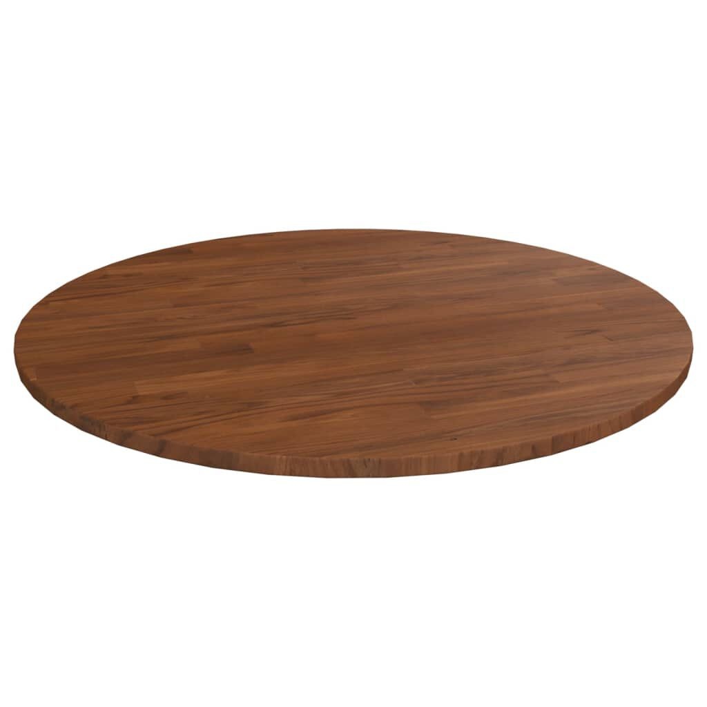 Rond Eiken Tafelblad Ø90cm Donkerbruin - 55% Korting!