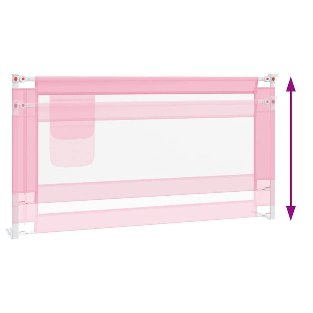 vidaXL Bedhekje Peutertopper Roze 160cm - 55% Korting!