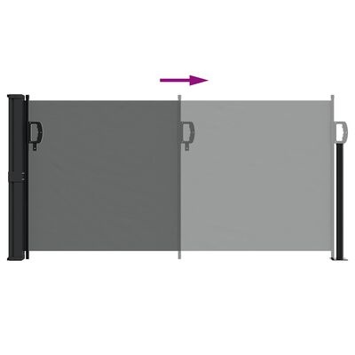 vidaXL Uittrekbaar Windscherm 100x500cm Antraciet -35%