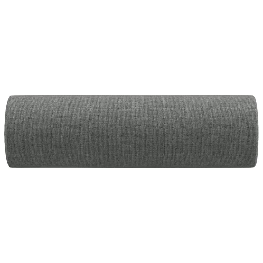 vidaXL Sierkussens 2 st 15x50 cm stof donkergrijs
