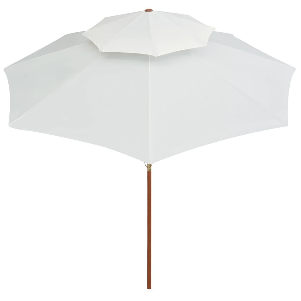 vidaXL Parasol Dubbeldekker Crèmewit 270x270 - 55% Korting!