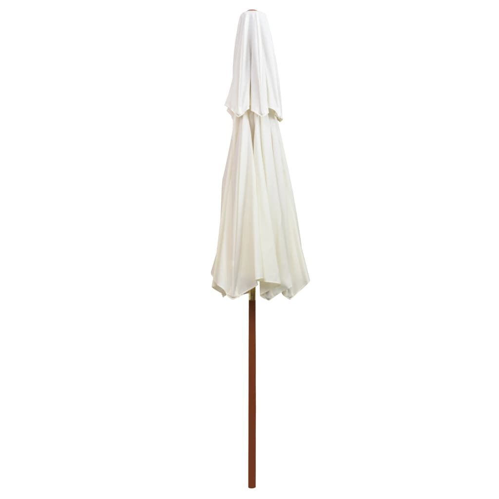 vidaXL Parasol Dubbeldekker Crèmewit 270x270 - 55% Korting!