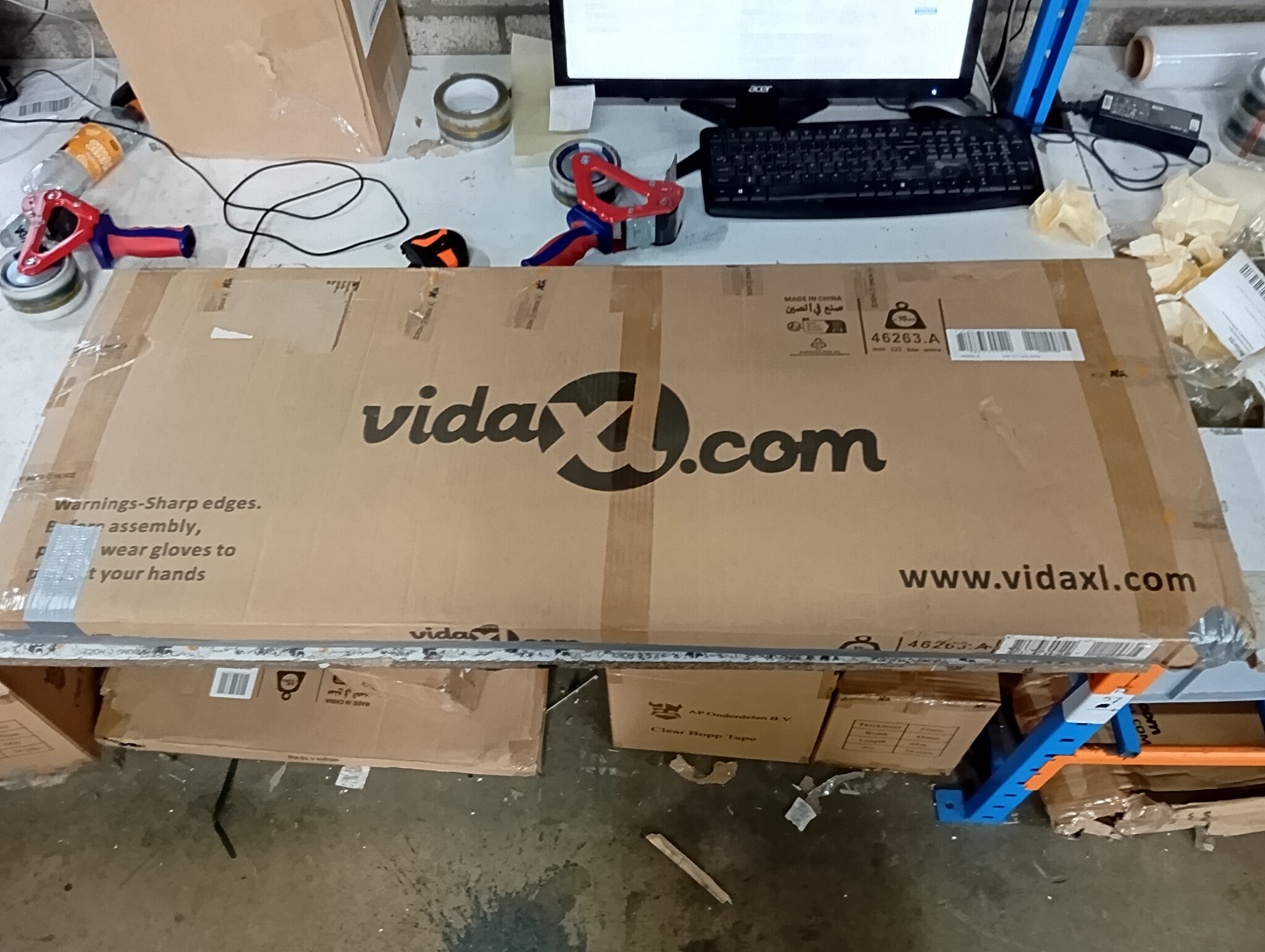 Tuinbox vidaXL 129cm Antraciet - 60% Korting! (Retour)