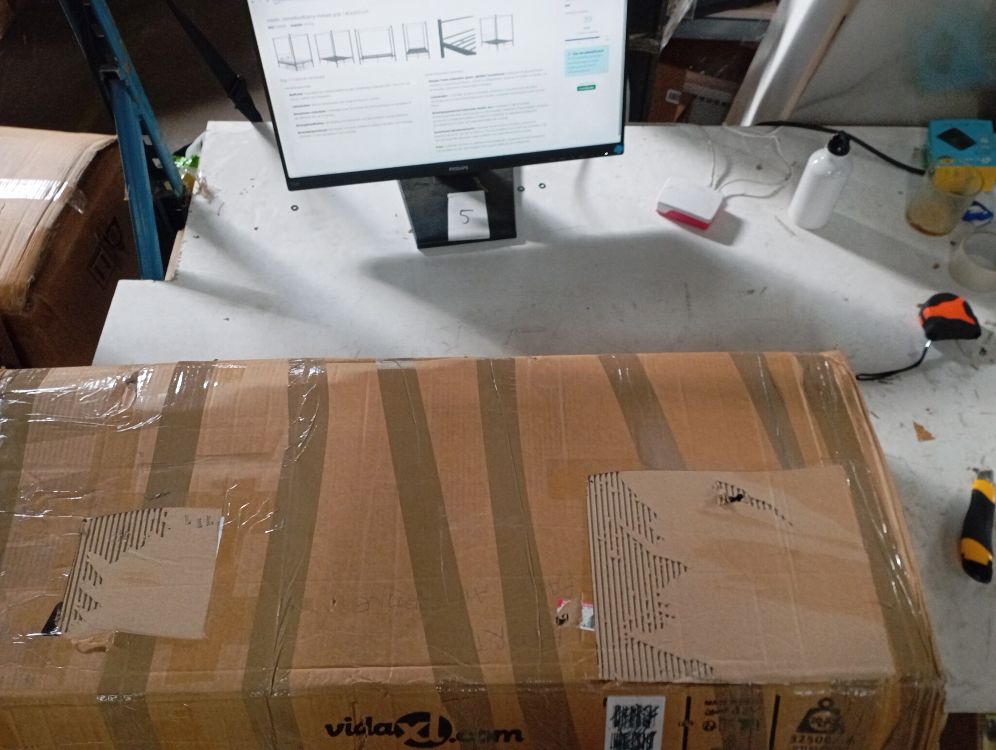 Hemelbedframe 140x200 Grijs Metaal - 55% Korting!