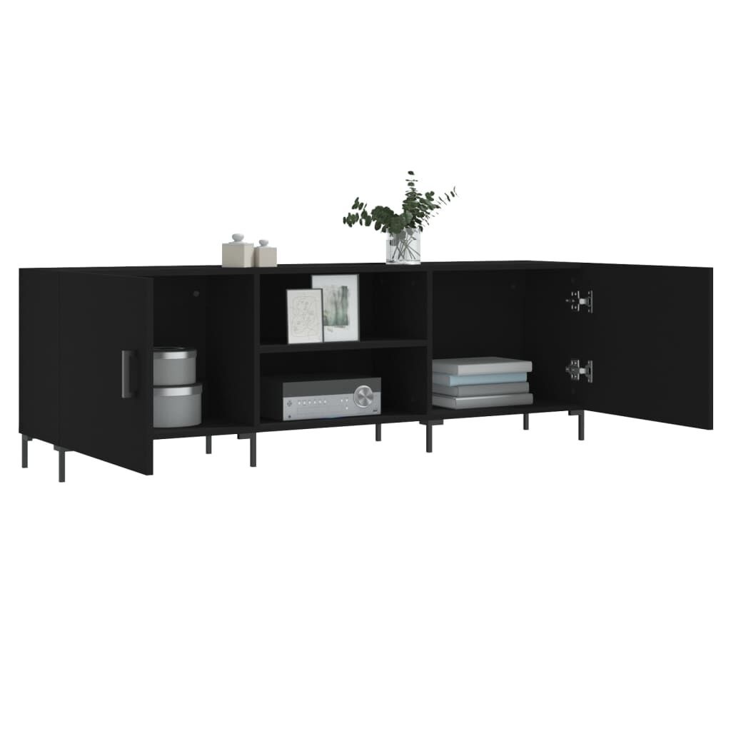 vidaXL TV-meubel Zwart 150cm - 55% Korting! (Lichte schade)