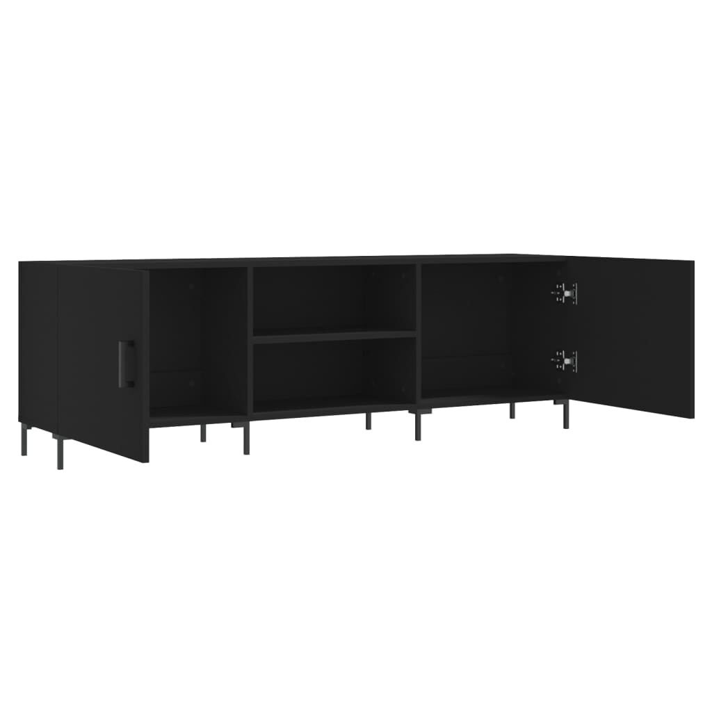 vidaXL TV-meubel Zwart 150cm - 55% Korting! (Lichte schade)