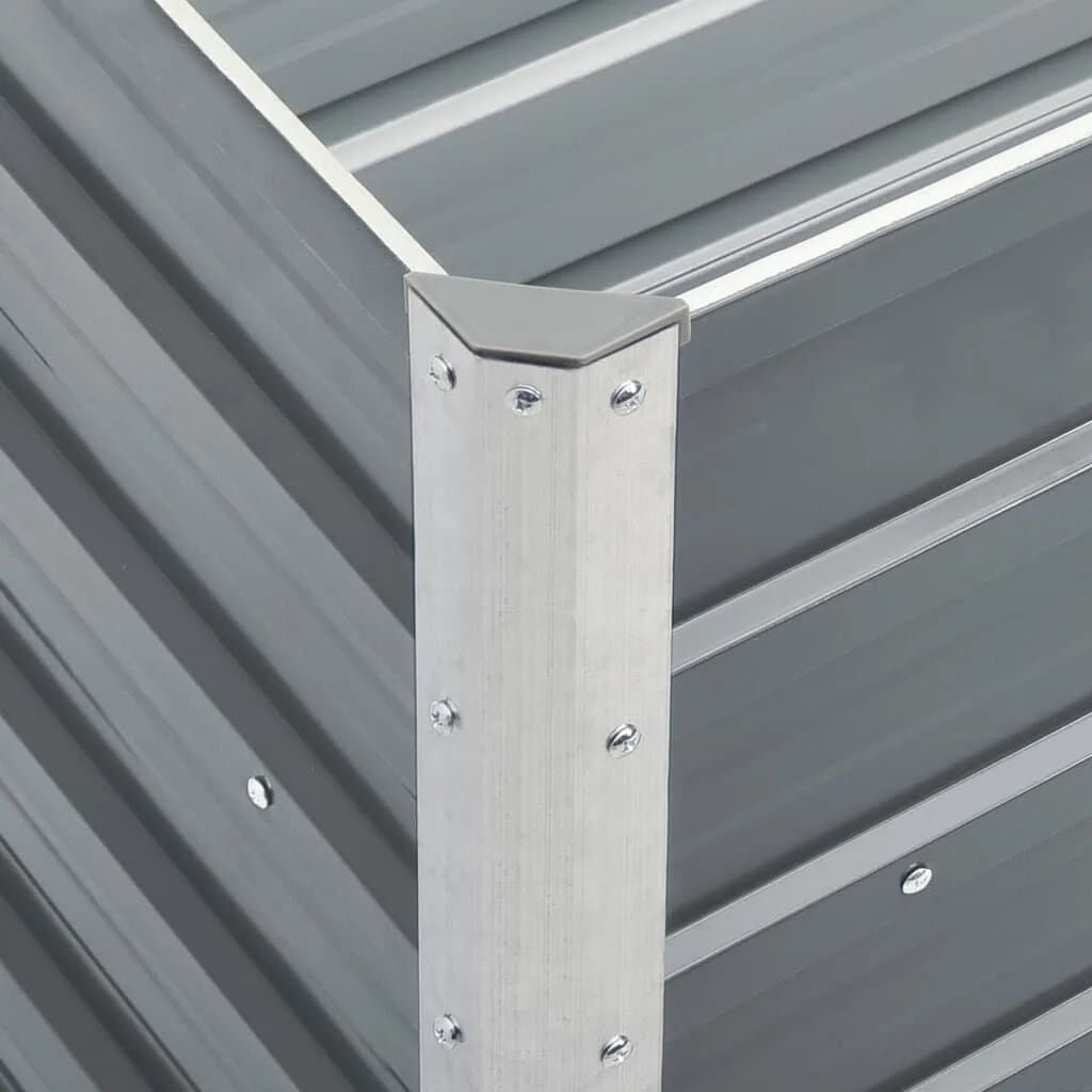 VidaXL Verhoogde Plantenbak 240cm Grijs -53%! Kras Achterkant