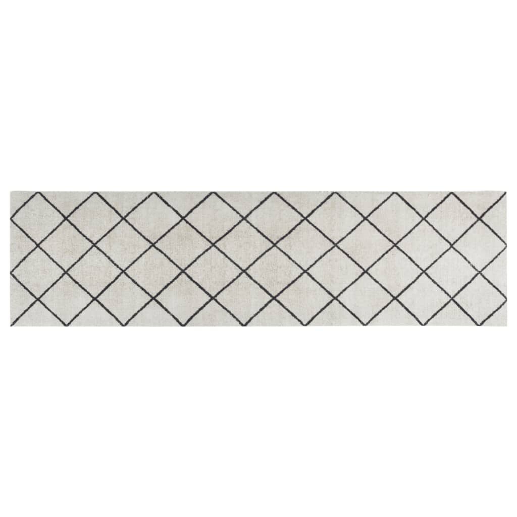 Keukenmat Geblokt 45x150cm Fluweel - 35% Korting!