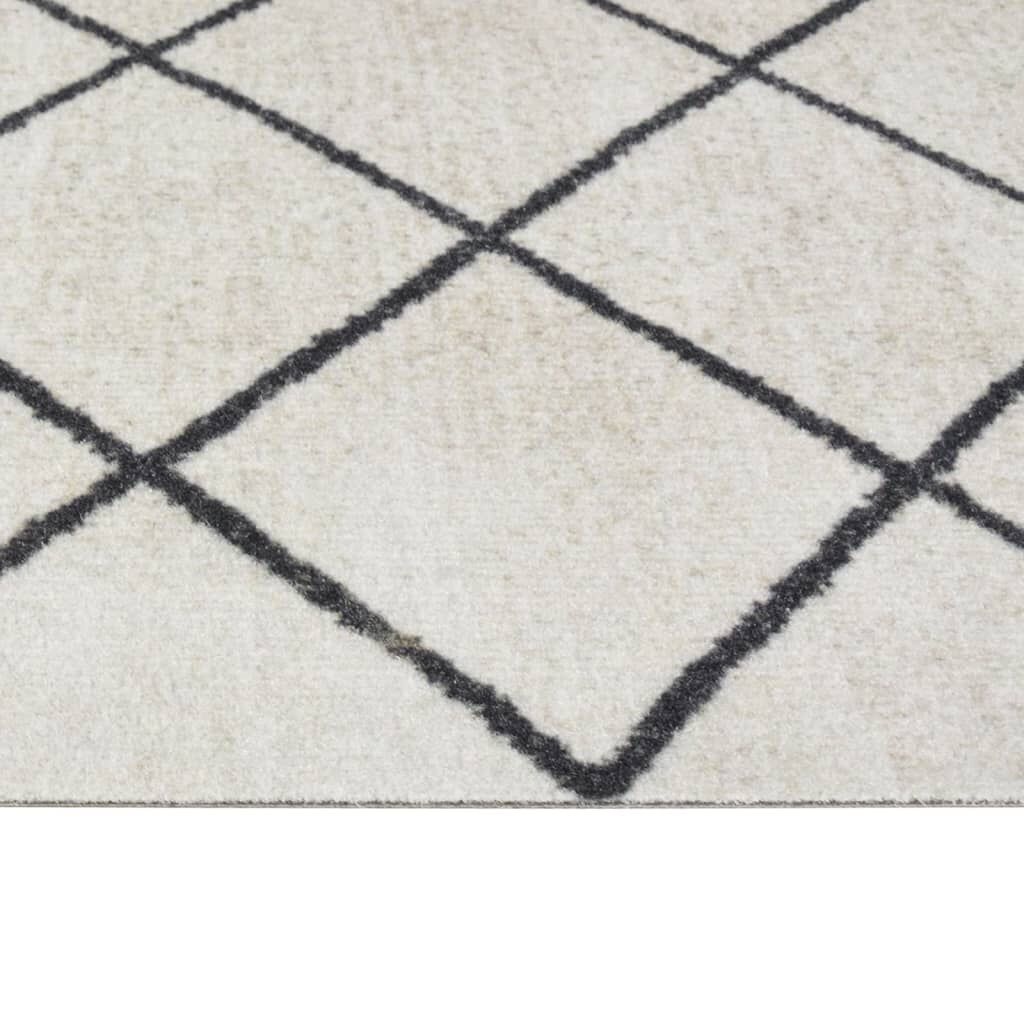 Keukenmat Geblokt 45x150cm Fluweel - 35% Korting!