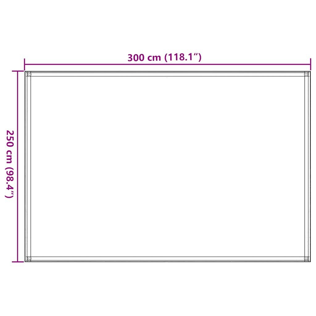 Tenttapijt 250x300cm Antraciet - 50% Korting! (Scheur)