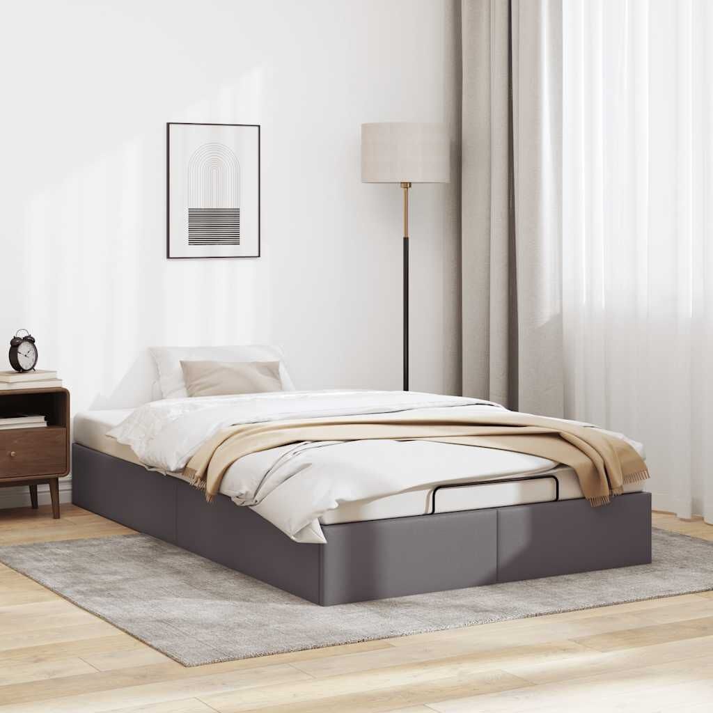 vidaXL Bedframe 120x200 Grijs Kunstleer -60% Korting!