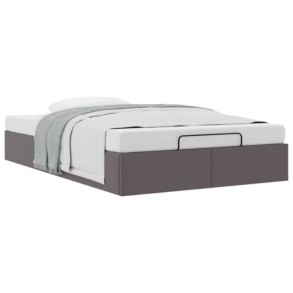 vidaXL Bedframe 120x200 Grijs Kunstleer -60% Korting!