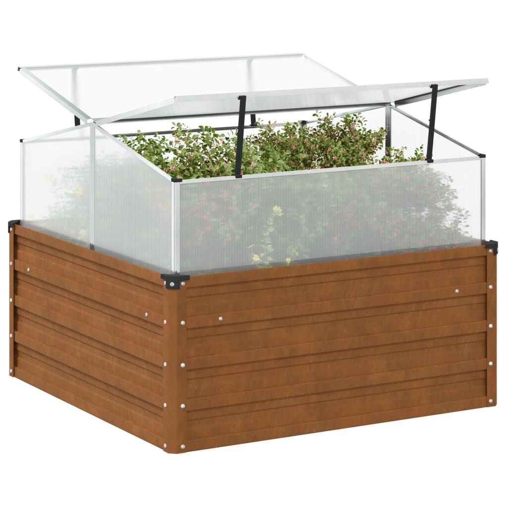 VidaXL Plantenbak met Kas Staal - Weerbestendig - 35% Korting!