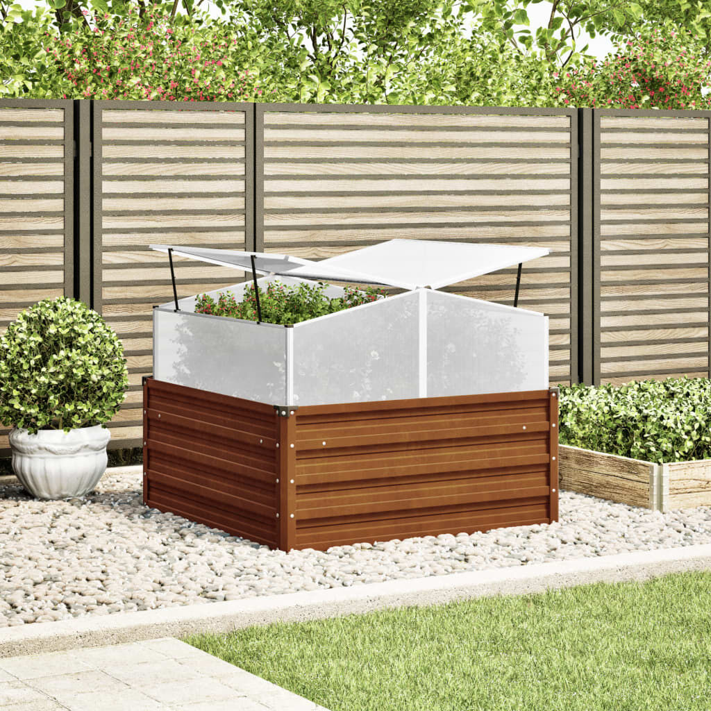 VidaXL Plantenbak met Kas Staal - Weerbestendig - 35% Korting!