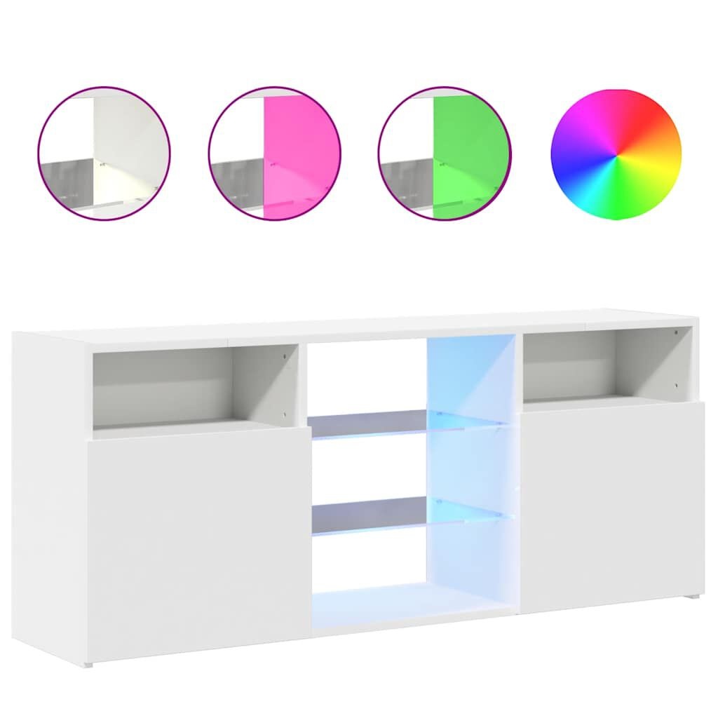 TV Meubel LED Wit 120cm - 35% Korting! (Lichte Schade)