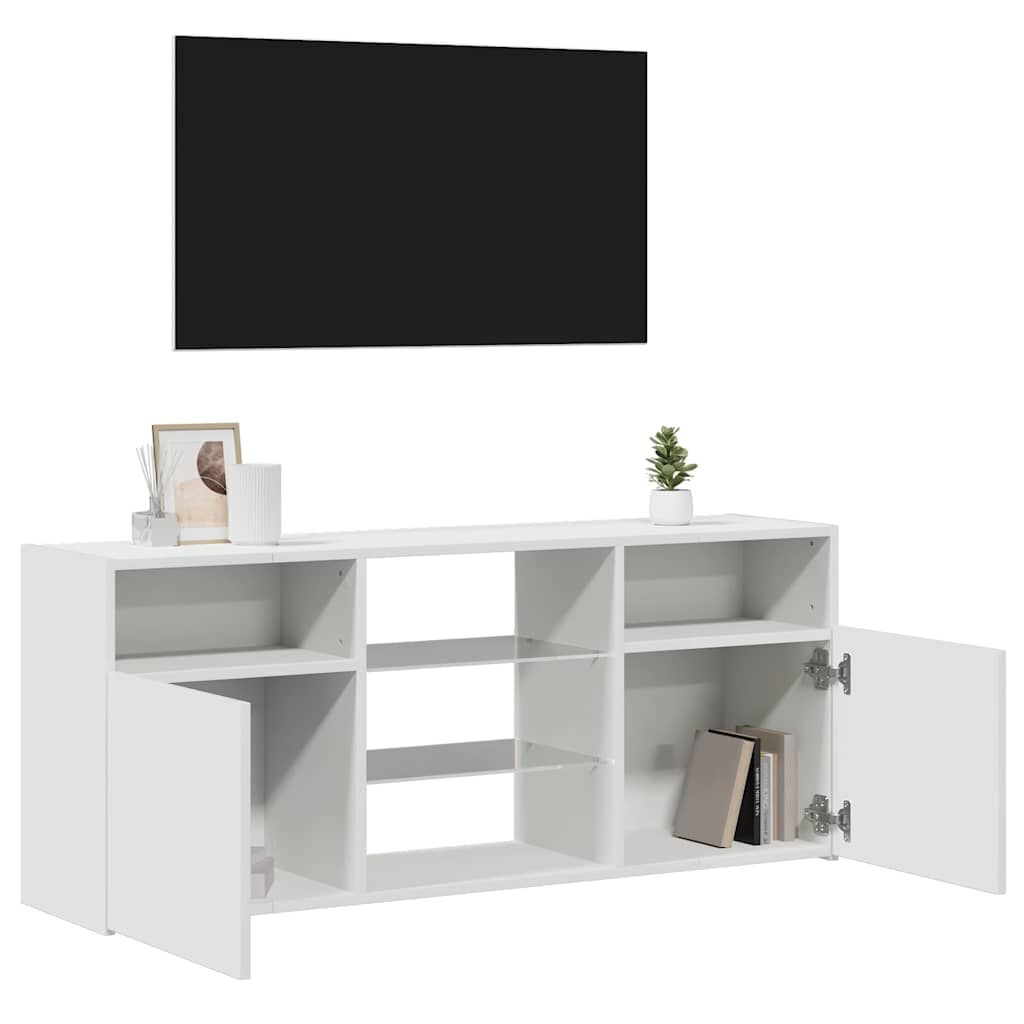 TV Meubel LED Wit 120cm - 35% Korting! (Lichte Schade)