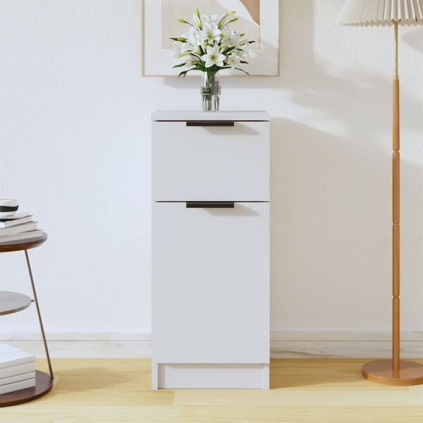 vidaXL Dressoir Wit 30x30x70cm - 35% Korting!
