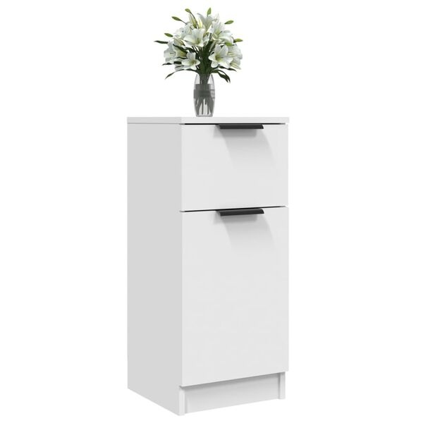 vidaXL Dressoir Wit 30x30x70cm - 35% Korting!