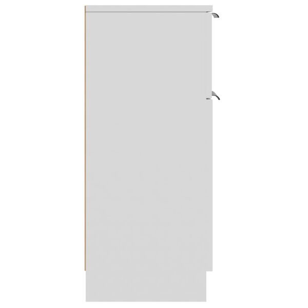 vidaXL Dressoir Wit 30x30x70cm - 35% Korting!