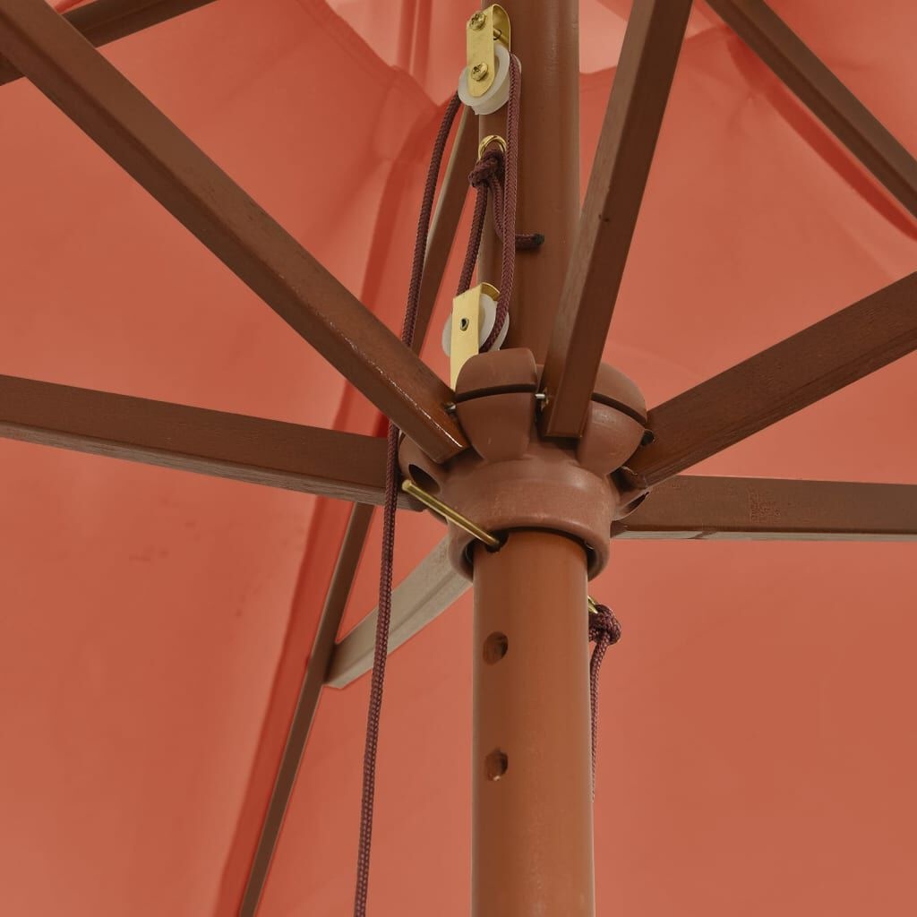 Terracotta Parasol 299x240cm - Hoge Korting! (45%)