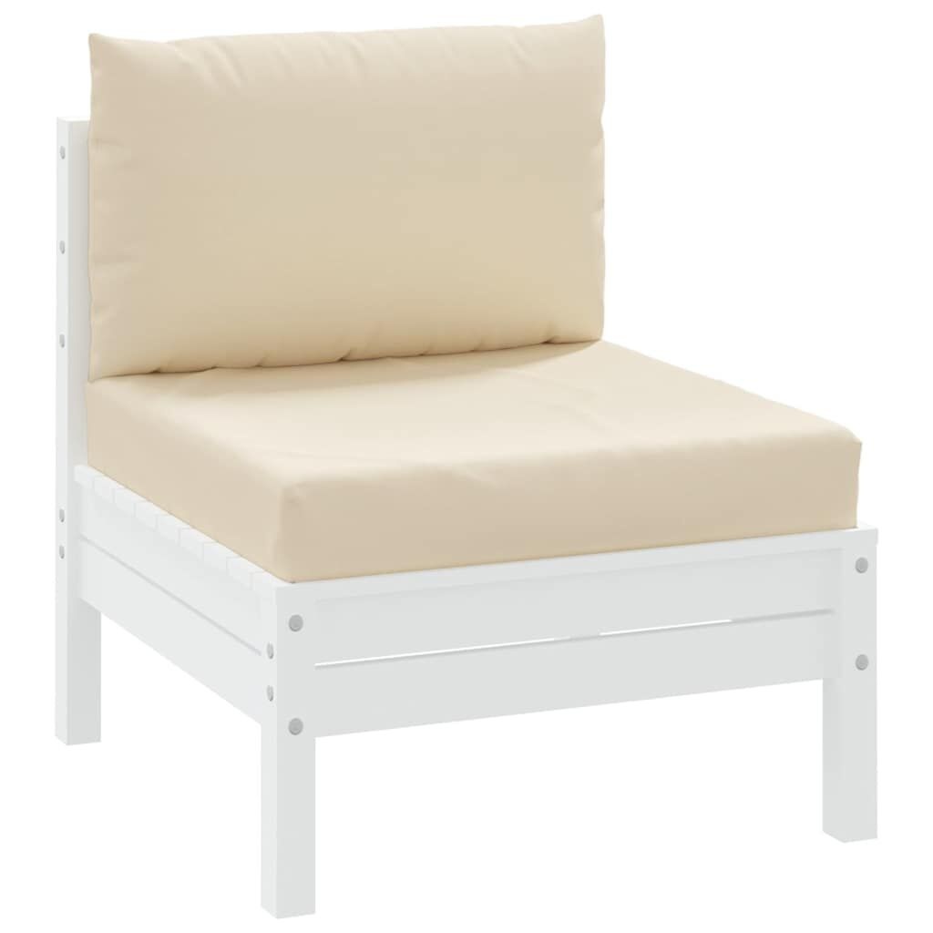 VidaXL Palletkussens Beige (2 st) - 35% Korting!