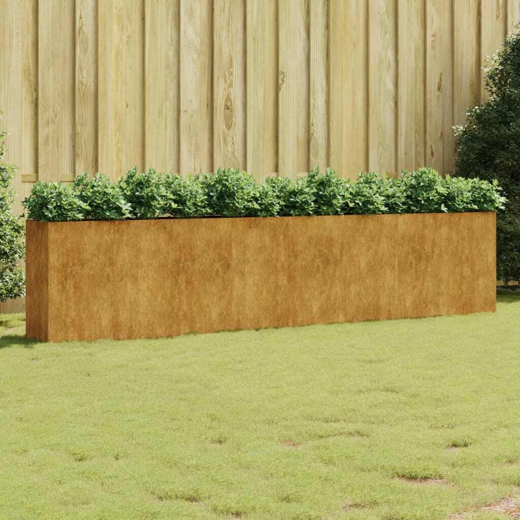 60% Korting: Cortenstalen Plantenbak Verhoogd 360cm - Topdeal!